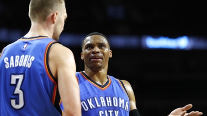 Westbrook scores 30 as Thunder top Rockets 105-103