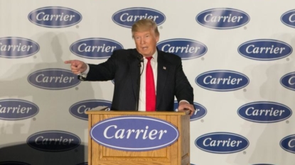 Trump victory lap takes him to Indiana, Carrier plant