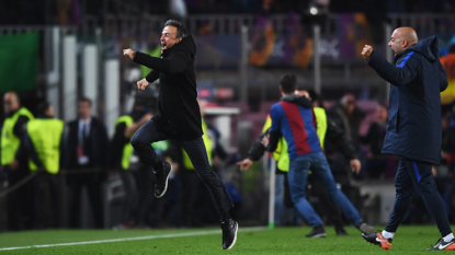 Barcelona boss Luis Enrique admits he INJURED himself doing this wild celebration