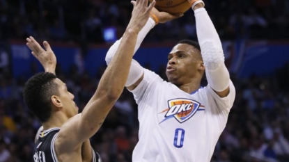 Westbrook leads Thunder past Spurs in National Basketball Association