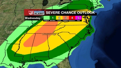 Severe weather expected Wednesday