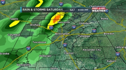 Scattered severe storms possible today across Alabama