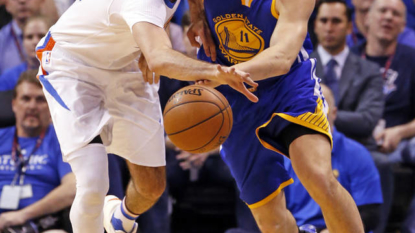 Warriors’ Stephen Curry involved in skirmish with Thunder