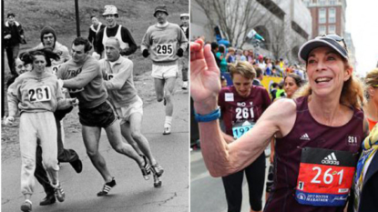 Woman who defied ‘men-only’ rule runs same marathon again 50 years later