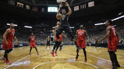 Raptors start Powell over Valanciunas in Game 4 vs