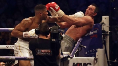 Anthony Joshua stops Wladimir Klitschko with a knockout at Wembley