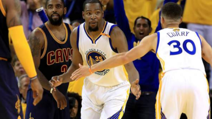 Durant stars as Warriors dominate Cavs in NBA Finals opener