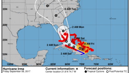 Irma: Flooding hits Jacksonville, Charleston and Savannah