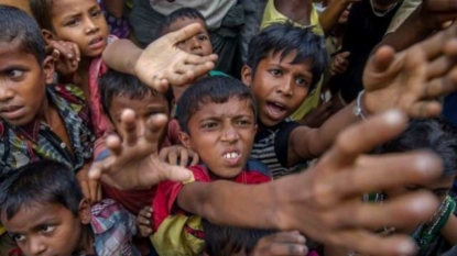 Fires still burning Rohingya villages in Myanmar