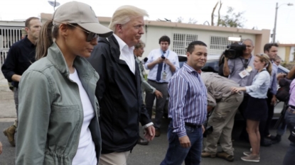 President Trump’s cringe-worthy paper towel throwing gesture to Puerto Ricans