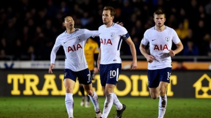 Spurs leave it late to escape cup shock at Newport County