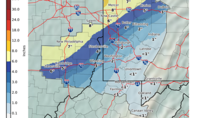 3-5 inches of snow expected overnight