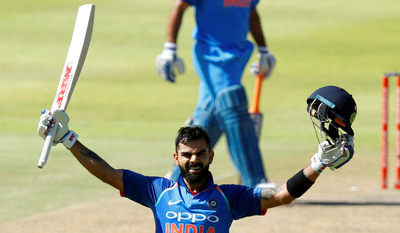 Third ODI: Kohli ton powers India to 303/6 in 50 overs