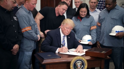 Trump orders tariffs on steel and aluminum