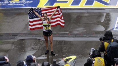 Michigan’s Desiree Linden wins Boston Marathon