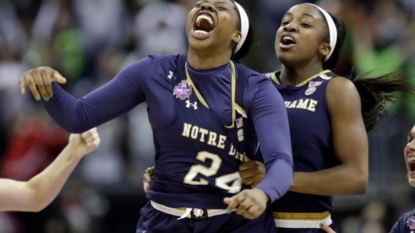 Notre Dame wins national title with another last-second shot by Ogunbowale