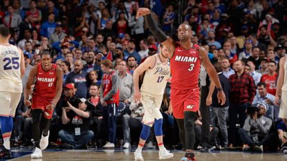 Wade lights it up, helps Heat even series vs. 76ers