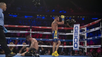 Vasyl Lomachenko stops Jorge Linares as Ukrainian makes history in NY